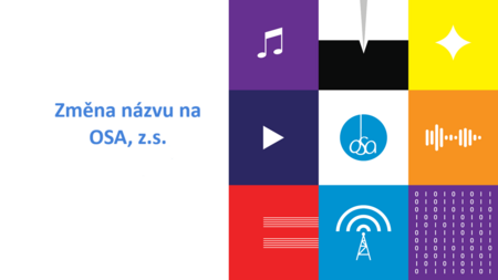 OSA – Ochranný svaz autorský pro práva k dílům hudebním, z.s.  zkracuje svůj název na OSA, z.s.