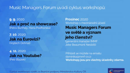 Cyklus hudebních workshopů pořádaný MMF Czech Republic